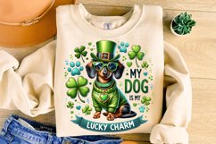 St Patrick&#039;s Day Dog PNG, My Dog Is My Lucky Charm PNG, Dog Product Image 3