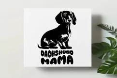 Dachshund Mama SVG, Dog SVG, Dog Mom Vector Cricut Cut File Product Image 3