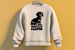 Dachshund Mama SVG, Dog SVG, Dog Mom Vector Cricut Cut File Product Image 2