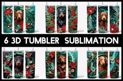 SUPER 108 3D Christmas Dogs Tumbler Sublimation I 18 Breeds Product Image 8