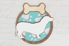 Layered Dachsund Laser Cut File| Dog SVG Product Image 2