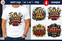 Best Dad Sublimation Design Bundle| Fathers Day Sublimation Product Image 2