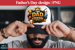 Dad Legend Sublimation Fathers day tshirt, daddy king Product Image 3