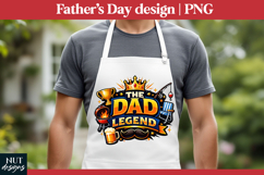 Dad Legend Sublimation Fathers day tshirt, daddy king Product Image 2