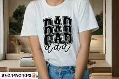 Varsity Dad PNG, Daddy Father, Dad SVG T-shirt Design Product Image 3
