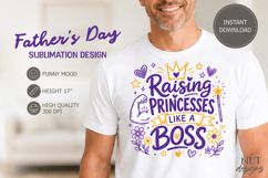 Fathers day sublimation funny girl dad shirt humor Product Image 1