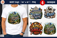 Best Dad Sublimation Design Bundle| Fathers Day Sublimation Product Image 6