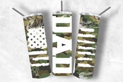 Camo Tumbler Wrap Design For Fathers Day, 20oz Skinny Design Product Image 1