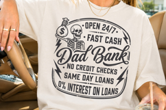 Dad Bank No Credit Checks SVG, Funny Money Dad SVG Product Image 2
