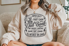 Dad Bank No Credit Checks SVG, Funny Money Dad SVG Product Image 4