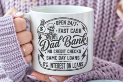 Dad Bank No Credit Checks SVG, Funny Money Dad SVG Product Image 5