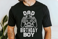 Dad Of The Birthday Boy Level Unlocked SVG Video Game PNG Product Image 4