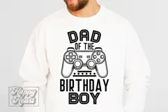 Dad Of The Birthday Boy Level Unlocked SVG Video Game PNG Product Image 5