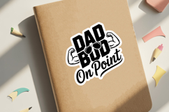 Dad Bod On Point Sticker SVG File | Dad Sticker SVG Product Image 3