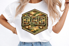 Dad Camo Badge Father Day PNG Product Image 3