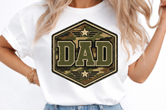 Dad Camo Badge Father Day PNG Product Image 3