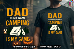  Dad Camping PNG Bold Outdoor Adventure Quote