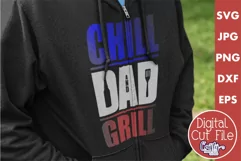 Chill And Grill | Dad Grilling Svg Design Product Image 1