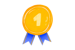 Father's Day Clipart: Cute Hand-Drawn Dad Trophy Product Image 3