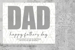 Happy Father's Day DAD You are the World Photograph Template Product Image 4