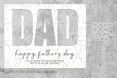 Happy Father's Day DAD You are the World Photograph Template Product Image 5
