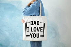Dad I Love You SVG, Father's Day SVG Design Product Image 2