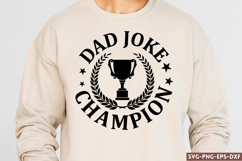 Dad joke champion SVG Product Image 1