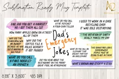 Emergency Dad Jokes |Father's Day| Mug Template Sublimation Product Image 2