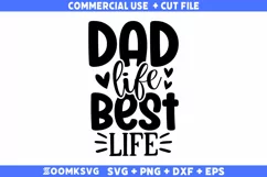 Dad life best life SVG | Dad SVG | Funny Dad SVG | Fathers D Product Image 2
