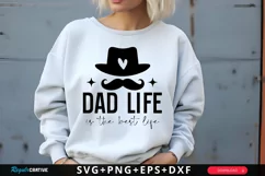 Dad Life Is The Best Life SVG, Father's Day SVG Design Product Image 1