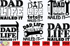 Dad Life Totally Nailed It SVG | Dad Life SVG | Dad SVG |PNG Product Image 1