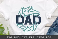Father's Day Dad Mechanic Shirt SVG Cut File