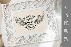 Daddy's Girl, I Used to be His Angel, Memorial Sign SVG Product Image 1