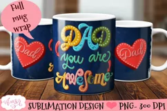 father's day mug wrap for father's day gift