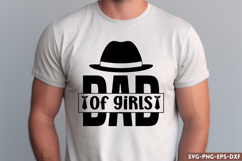Dad of girls SVG, Father&#039;s Day SVG Product Image 1