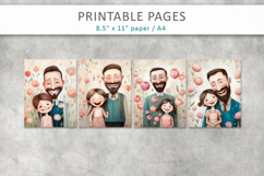fathers day illustration, printable pages for dad Product Image 2