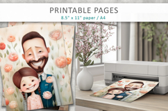 fathers day illustration, printable pages for dad Product Image 4