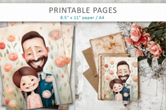 fathers day illustration, printable pages for dad Product Image 6