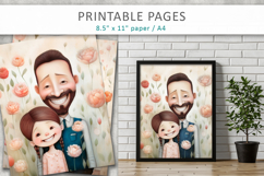fathers day illustration, printable pages for dad Product Image 7