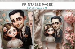dad and daughter printable pages Product Image 1