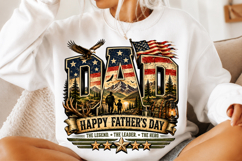 Dad PNG, Patriotic American Flag Design Product Image 1