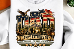 Dad PNG, Patriotic American Flag Design Product Image 3
