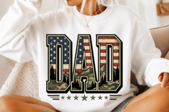 Dad PNG, Patriotic American Flag Design Product Image 1
