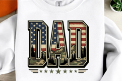 Dad PNG, Patriotic American Flag Design Product Image 3