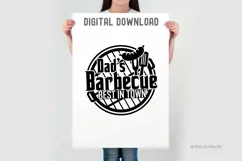 Dad's Barbecue Best In Town Svg, Father's Day Svg, Grill Svg Product Image 2
