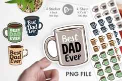 Dad’s Coffee Mug Sticker Product Image 1