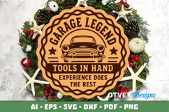 Dad's Garage SVG | Funny Dad Workshop Sign | Laser Cut Door Product Image 2