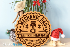 Dad's Garage SVG | Funny Dad Workshop Sign | Laser Cut Door Product Image 3