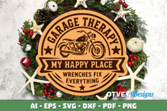 Dad's Garage SVG | Funny Dad Workshop Sign | Laser Cut Door Product Image 2