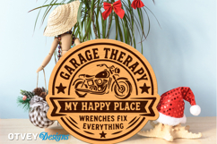 Dad's Garage SVG | Funny Dad Workshop Sign | Laser Cut Door Product Image 3